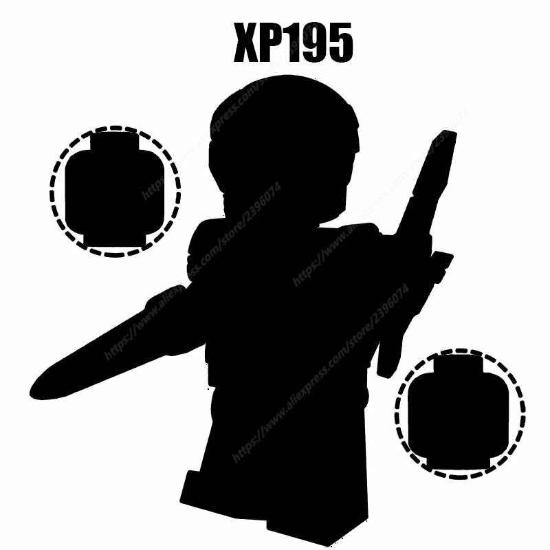 Фигурка для сборки XP195, черный