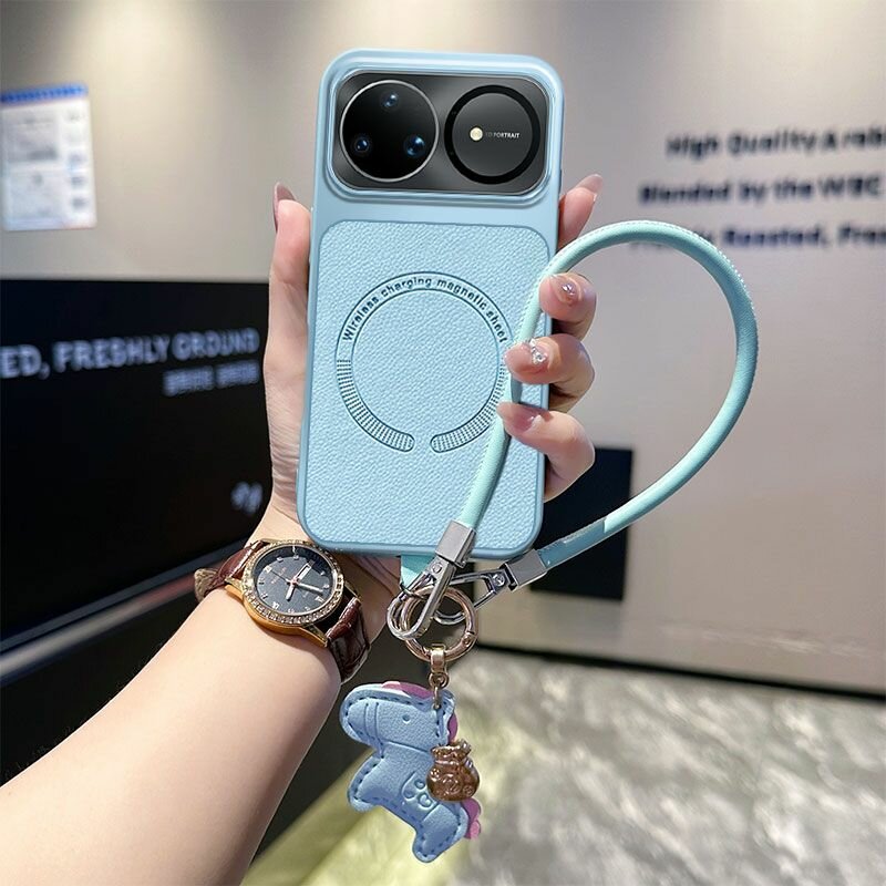 Чехол для Huawei Nova 15 Ultra / Хуавей Нова 15 Ультра, кожа TPU, со шнурком, защитный, противоударный