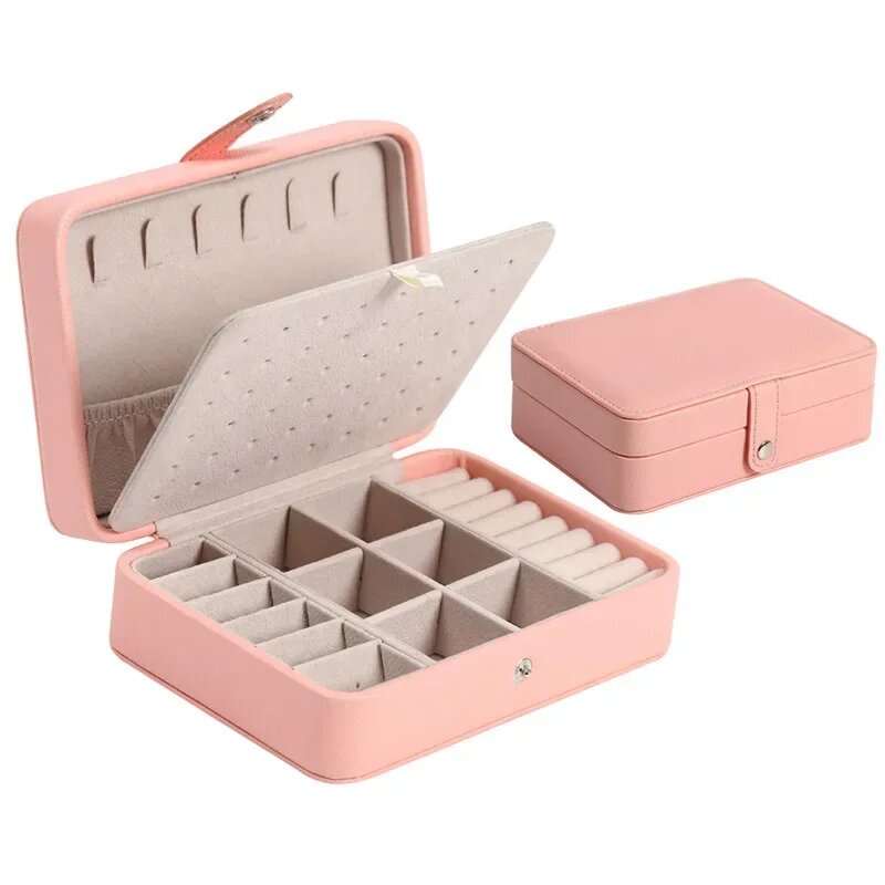 Кожаная шкатулка для украшений Juelee Розовый, pink