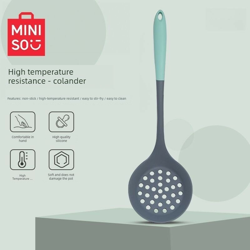 Силиконовая лопатка Miniso для домашнего использования, специальная лопатка для приготовления пищи, не прилипающая к