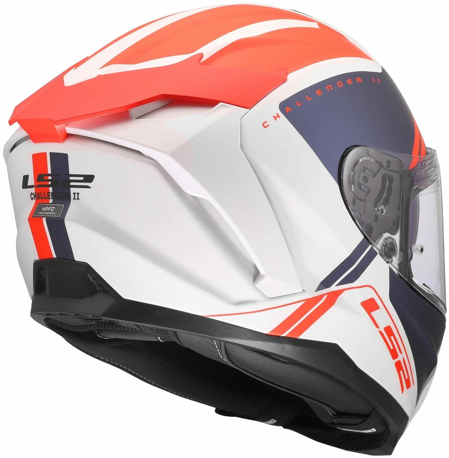 DECATHLON шлем ls2 ff817 challeng ii, титаново-белый-черный, 60-62 см