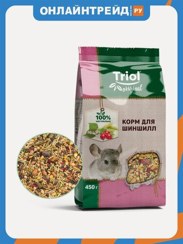Изображение товара Корм Triol Original для шиншилл, 450г