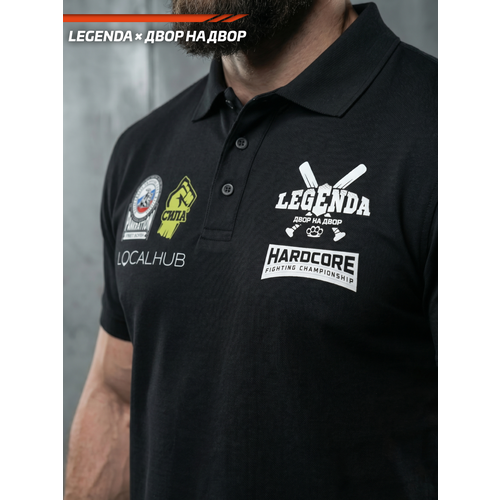 фото Футболка спортивная legenda, размер 2xl, черный