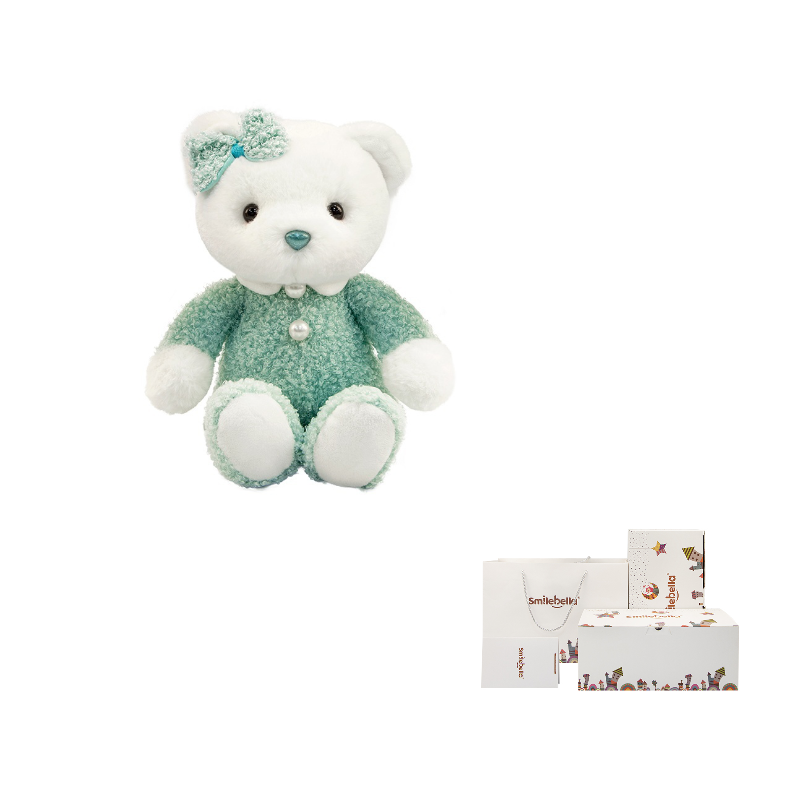 Рюкзак-мешок унисекс SMILE BELLA "Мишки", 32 см, Pajamas Bear Blue