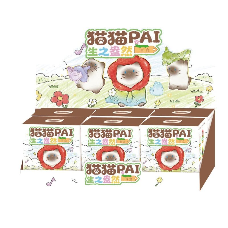 Фигурки Cat Pai Full Of Vitality Blind Box A set of 6