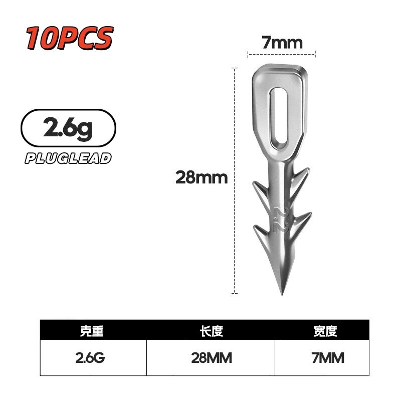 Грузила Neko Rig 2.6g, 28mm, 10 шт.