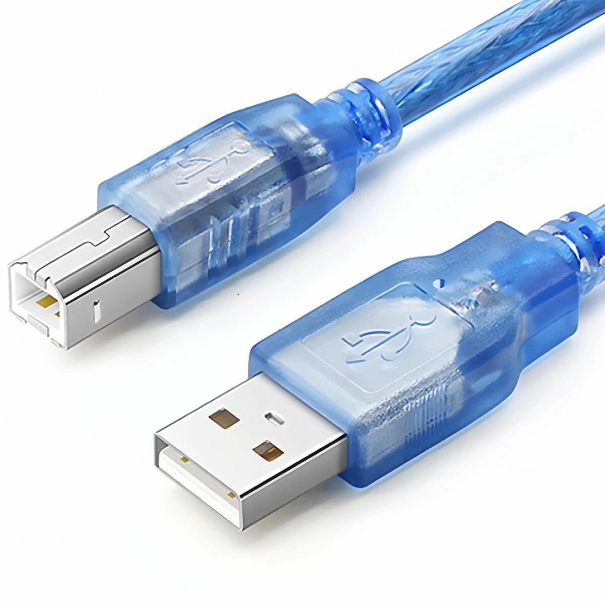 Кабель USB 2.0 Type-A (M) - Type-B (M) GSMIN AK05 (30 см) (Синий)