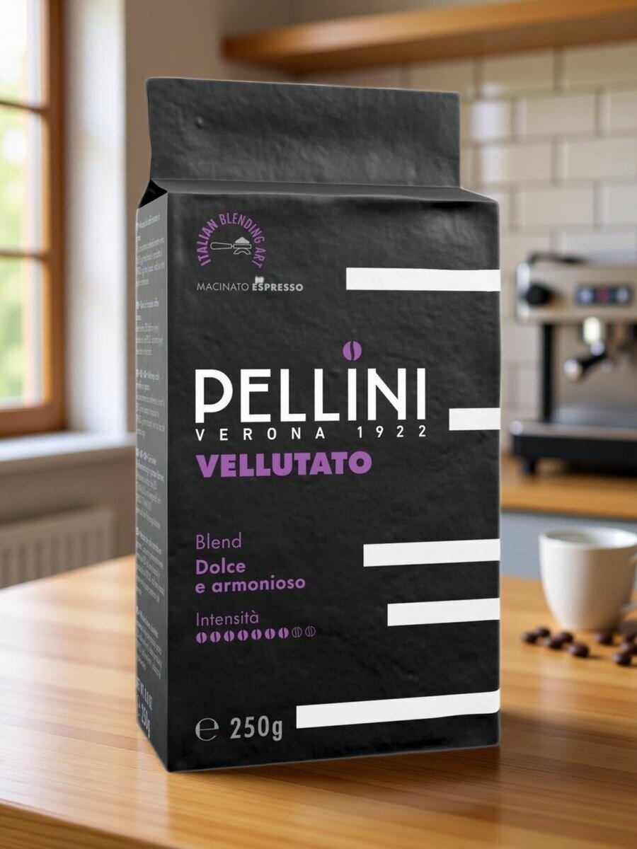 Кофе молотый Pellini Espresso Vellutato №1, 250 г