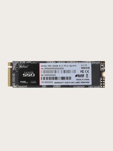 Изображение товара SSD диск Netac N930E, 256Gb, M.2 2280, PCIe 3.0 x4, NVMe, (NT01N930E-256G-E4X)