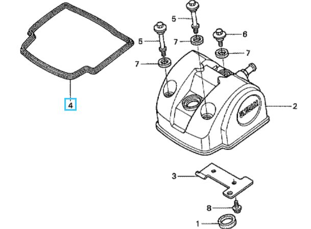Прокладка, крышка головки; Артикул Honda: 12391MEB670 (Оригинал)