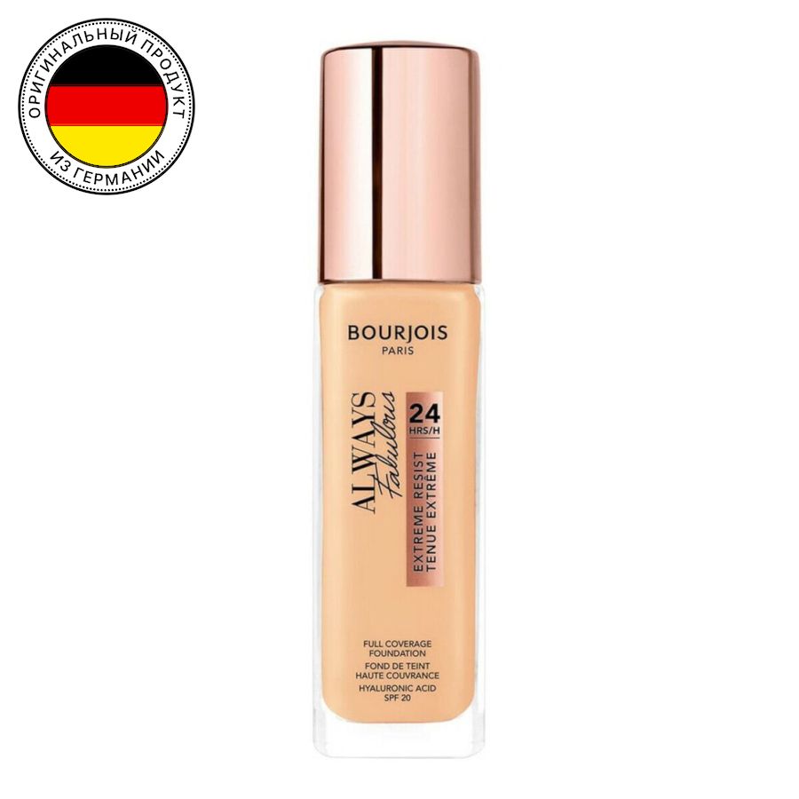 Bourjois Тональный крем Paris Always Fabulous Extreme Resist SPF20 110 Light Vanilla 30мл, #110-light vanilla