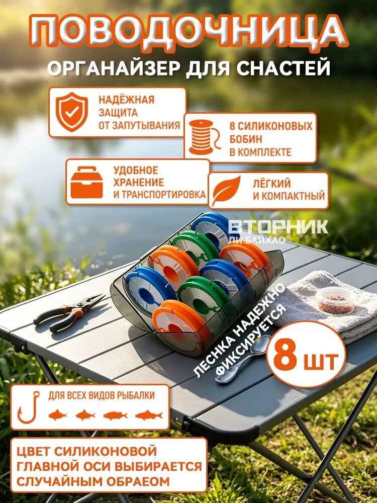 Эксклюзивный органайзер для рыболовных снастей, многофункциональное мотовило и поводочница