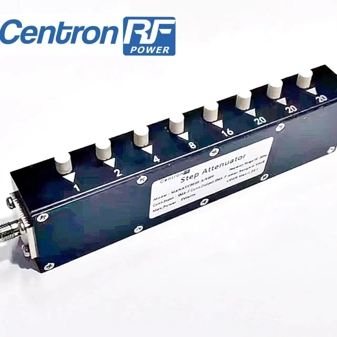 RF POWER Ступенчатый аттенюатор SMA-F 5 Вт 3 ГГц 90 дБ