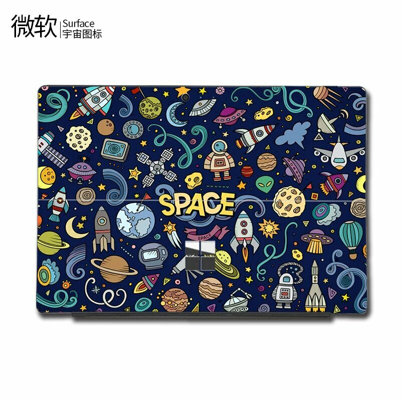 Наклейка для ПК Microsoft Surface PRO6 (Модель 1807) - Космический иконный дизайн
