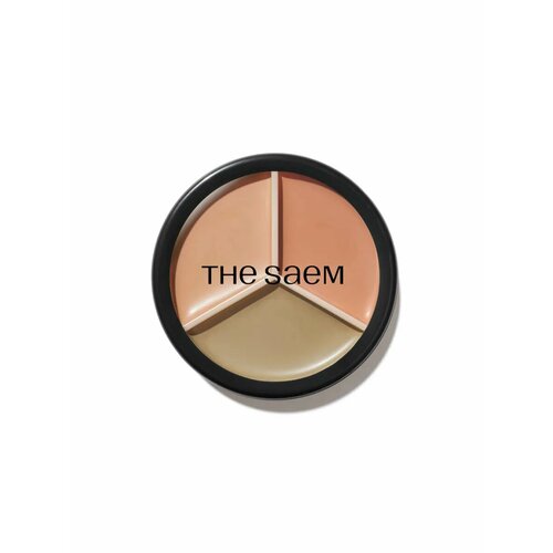 фото Консилер для лица трехцветный 08 middle biege 12,4g the saem