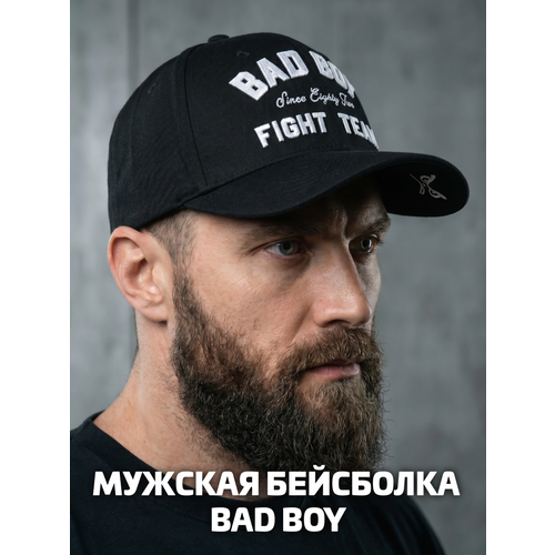 фото Бейсболка bad boy для мужчин и женщин, размер onesize, черный