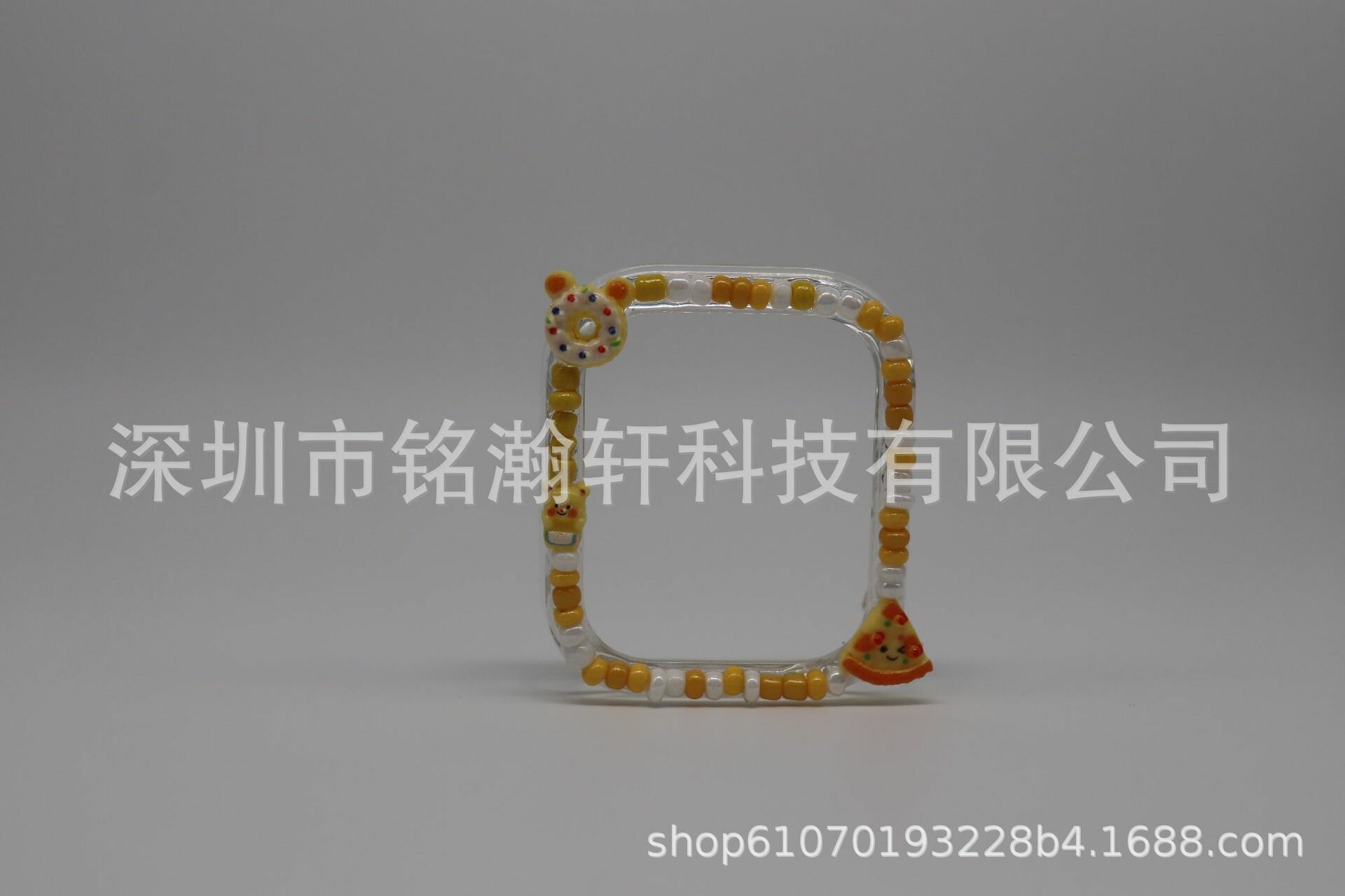 Полузащитный чехол с пиццей для Apple Watch 45мм с OPP пакетом