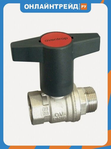 Изображение товара Кран шаровой Oventrop , Optibal, полнопроходной, DN-15, 1/2", НВ, PN, бар-16, ручка-пластмассовая