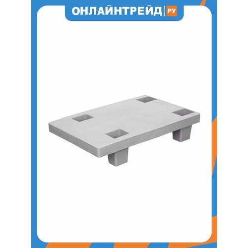 фото Паллет тара 600х400х135 (сплошной на ножках) серый tara.ru