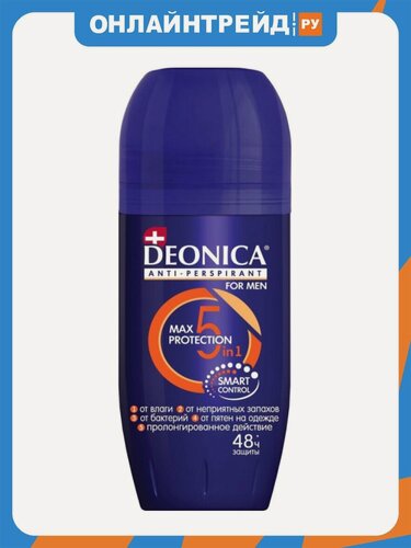 Изображение товара Антиперспирант роликовый Deonica for Men 5 Protection, 50 мл
