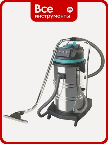 Изображение товара Пылеводосос темп 80 л, нержавеющая сталь 220V 3300W 3 турбины TVC80-3, для домашнего использования