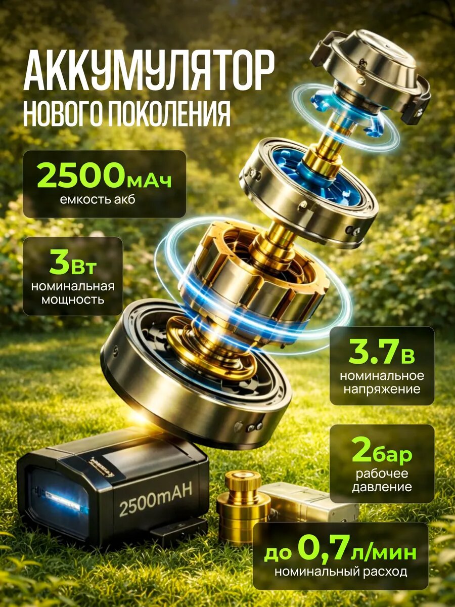 Опрыскиватель аккумуляторный 5 литров садовый на ремне — фото 1