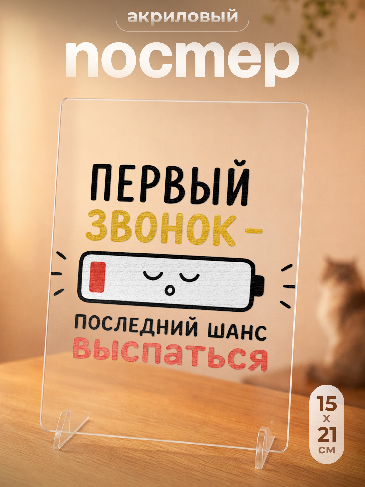 Постер на подставке подарок школьнику