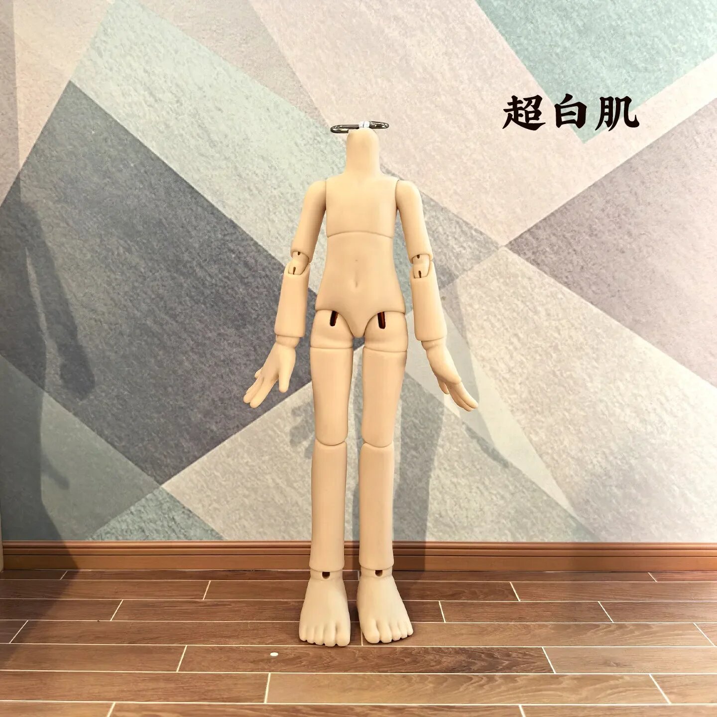 Кукольное тело Luo Jiujiu 1/12, 13 см, нейтральное, пластиковое Super white