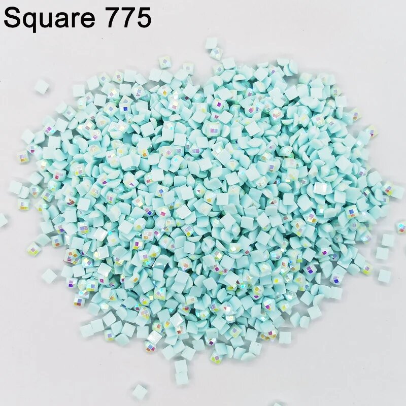 Алмазная живопись AB Square Drill набор для картин Бирюзовый, 100g, AB Square 775