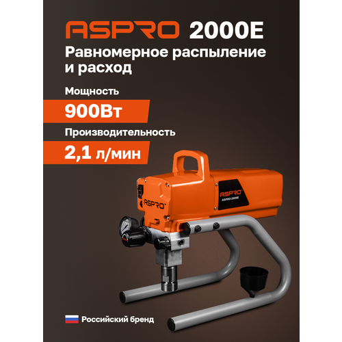фото Окрасочный агрегат aspro 2000 e, поршневой насос, электрический привод