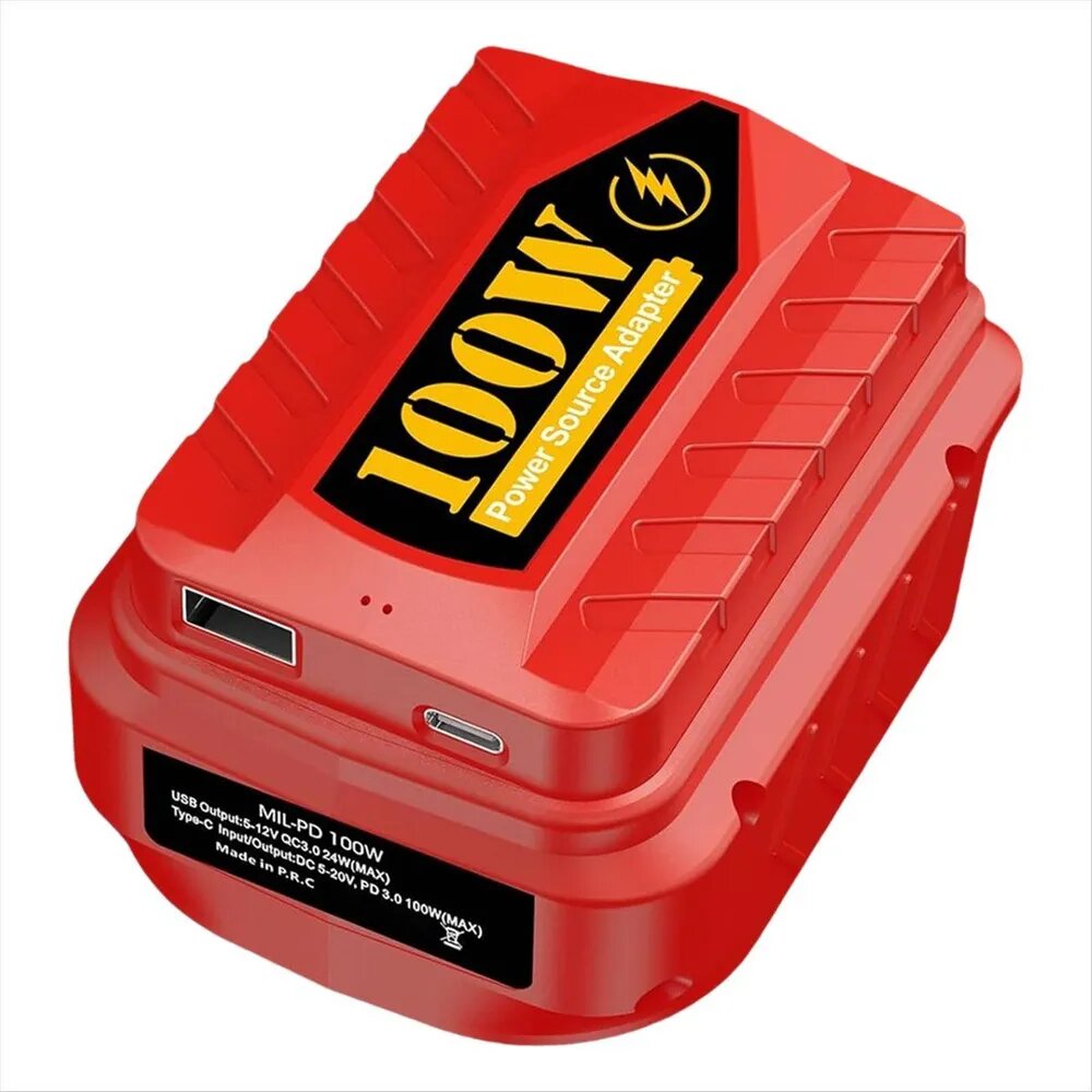 Адаптер Зарядного Устройства USB PD100W Для Аккумулятора 18V