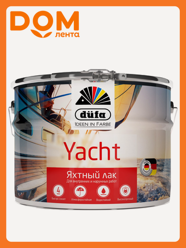 Изображение товара Лак Dufa Yacht, алкидно-уретановый, износостойкий, бесцветный, 10 л