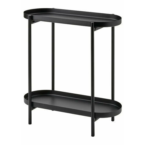 фото Подставка для растений / цветов ikea olivblad/ икеа оливблад, этажерка для дома и улицы, металлическая, напольная, черная, 56 см