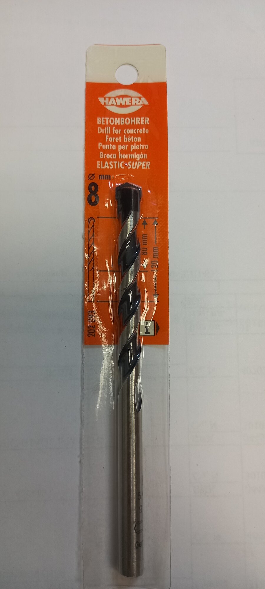 Сверло El.Super 8x120/80 HAWERA, F00Y202093