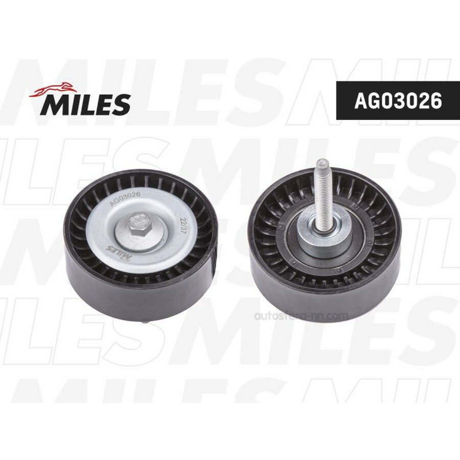 MILES AG03026 Ролик ремня приводного (с крепежным болтом) FORD MONDEO 00- обводной