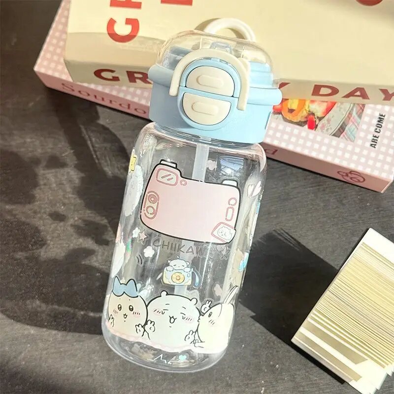Портативная бутылка для воды Chiikawa, blue