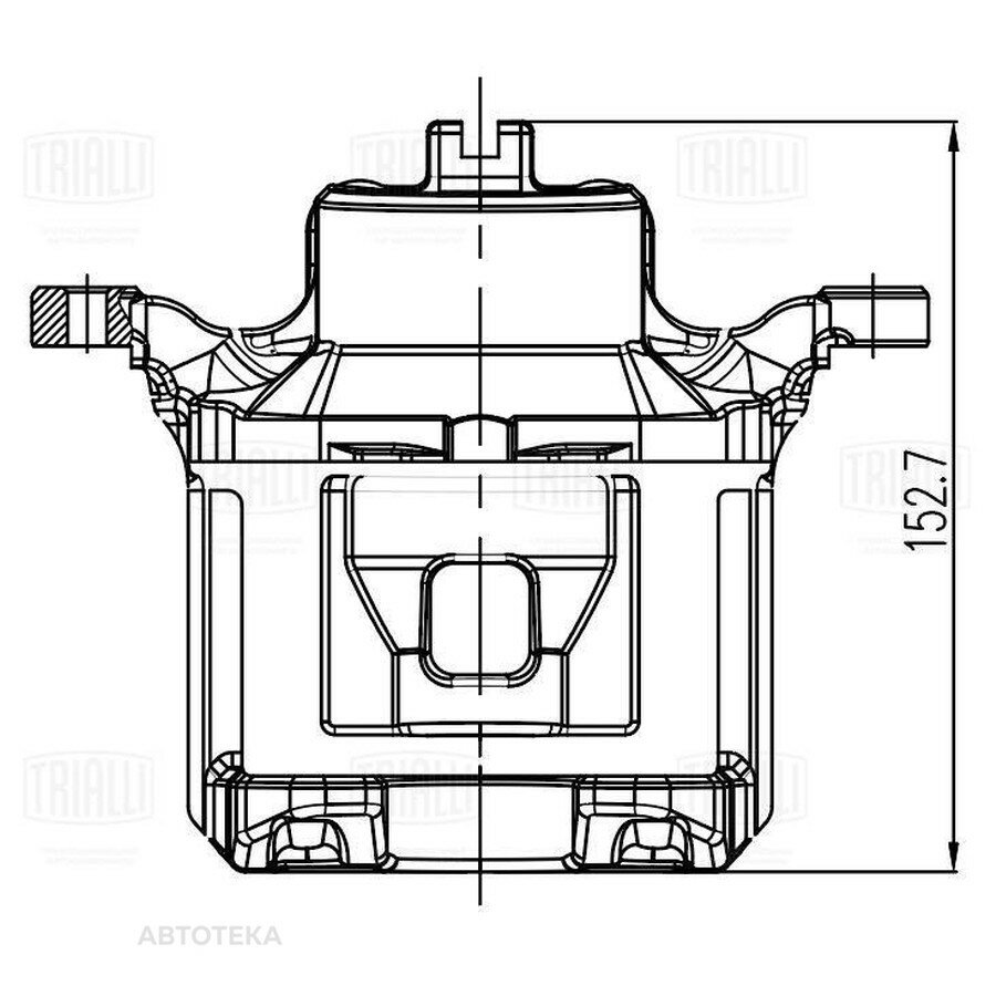 Суппорт тормозной NISSAN JUKE (10-) перед. лев. D=57мм TRIALLI CF800478