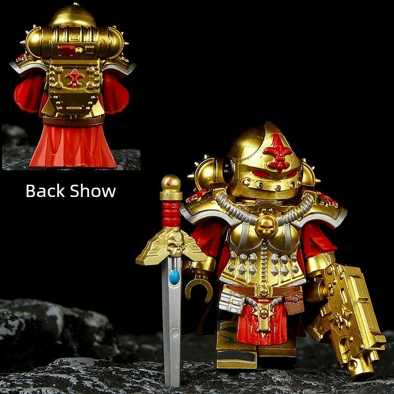 Миниатюра бойцовой сестры для Warhammer 40K: золотой цвет
