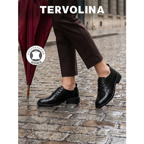 фото Полуботинки tervolina, размер 41, черный
