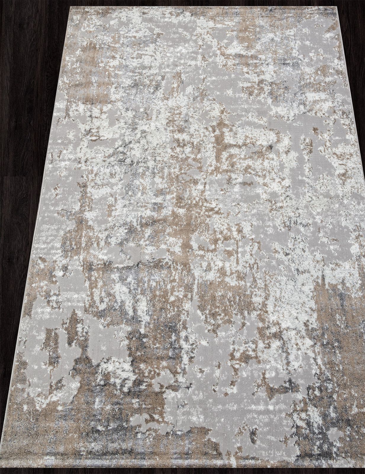 Ковер 2x4м турецкий Современный beige / grey
