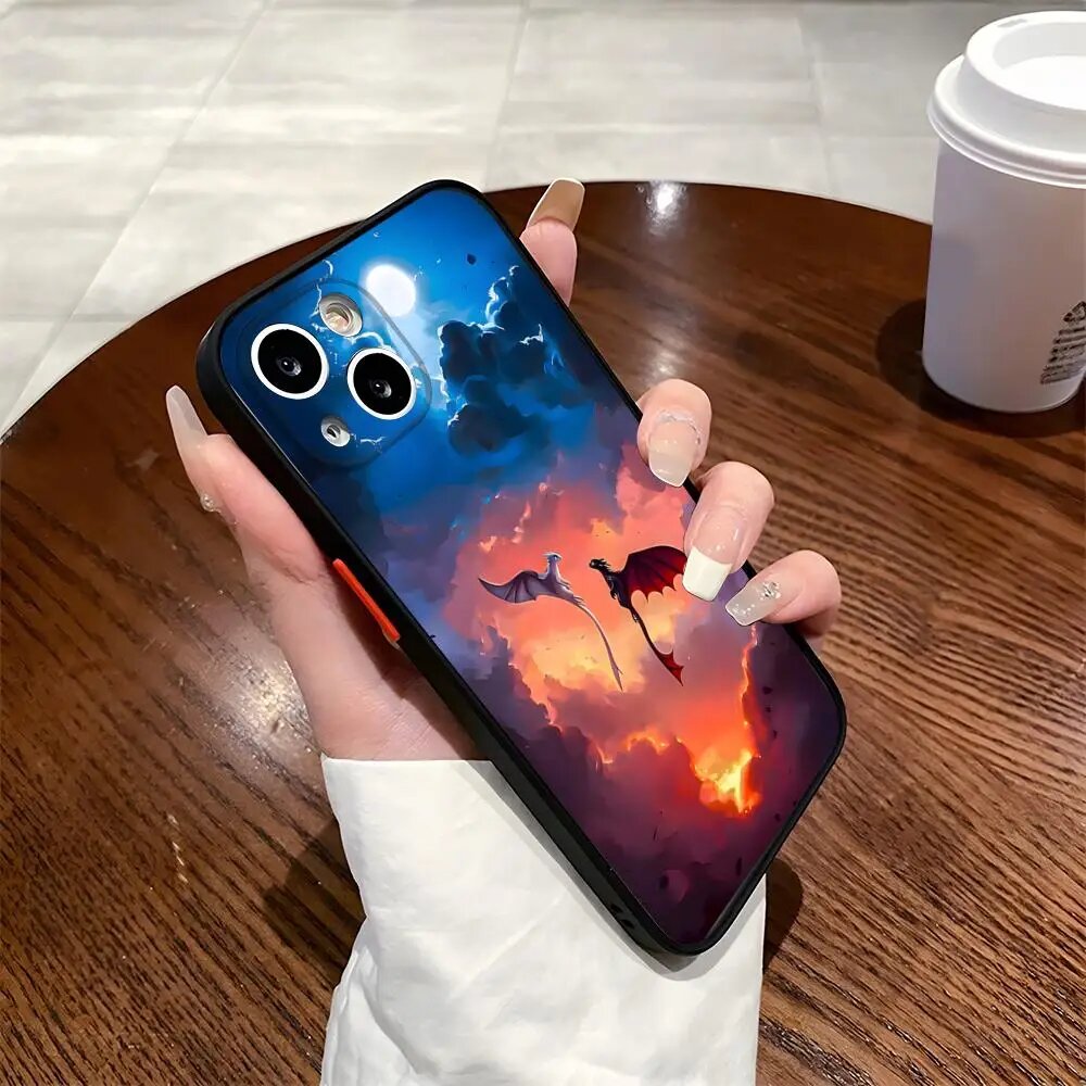 Чехол для телефона «Как T-Train Your D-Dragons» для Iphone 17 16 15 14 Max 13 12mini 11 Plus 7 8 6 6SX X Rx S с матовым полупрозрачным чехлом