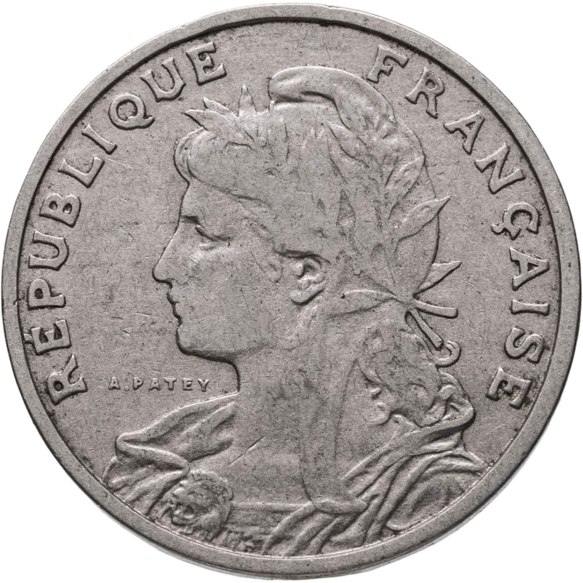 Франция 25 сантимов 1903, Никель, в сохранности VF-XF