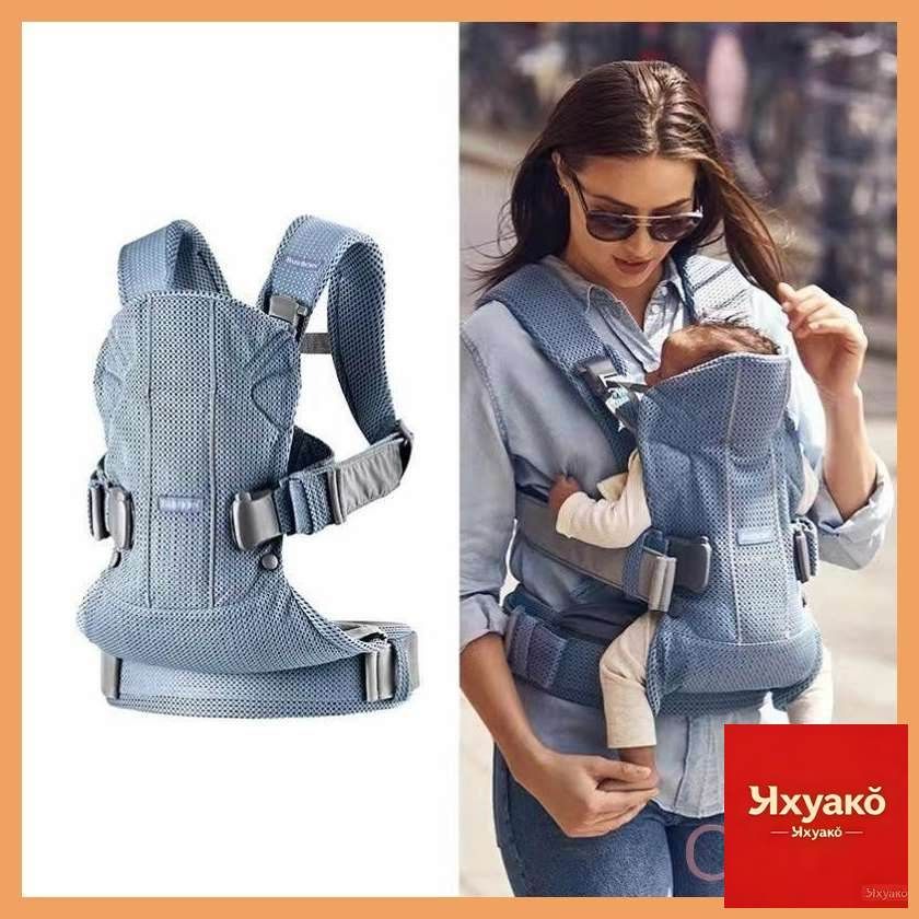 Слинг-эргорюкзак BabyBjorn One Air 3D Mesh для переноски ребенка с рождения и до 3 лет, 3 положения, светло-серыйjx