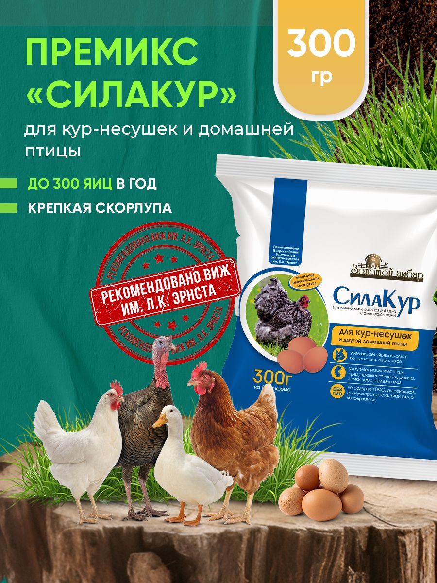Кормовая добавка для кур Премикс СилаКур 300г
