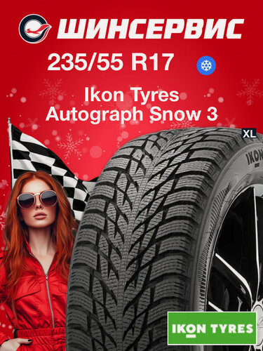 Изображение товара Зимняя нешипованная шина Ikon tyres Autograph Snow 3 235/55 R17 103R