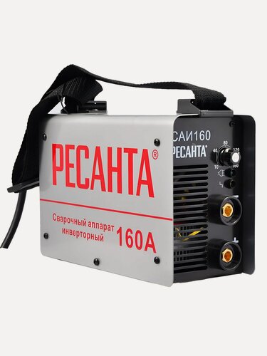 Изображение товара Сварочный аппарат инверторный, Ресанта, САИ-160, 4.8 кВт, 160 А, электрод