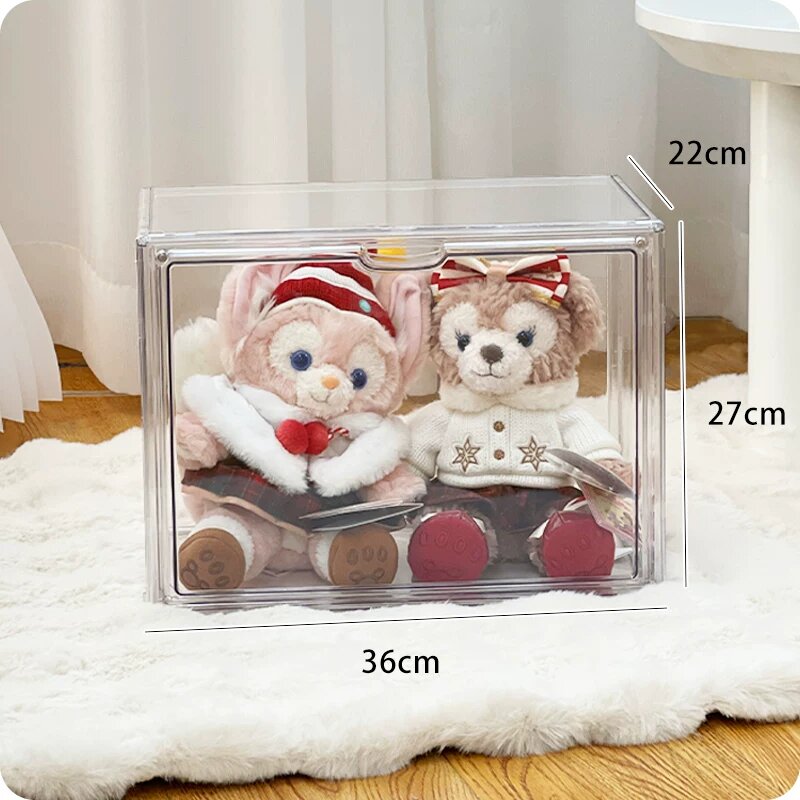 Большой акриловый ящик для хранения плюшевых кукол 20 см, комплект из 2-3 штук, ограниченное предложение