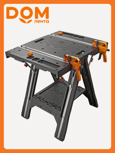 Изображение товара Рабочий стол WORX Pegasus WX051, сталь, 78 см x 64 см, складная конструкция
