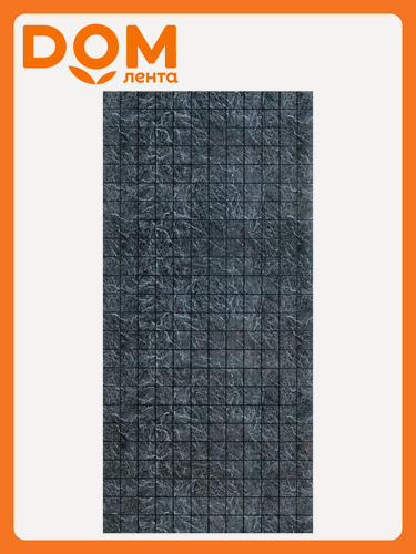 Изображение товара Стеновая панель Стильный дом, МДФ, 1220x2440x3 мм, черный дымчатый, глянцевая, рельефная