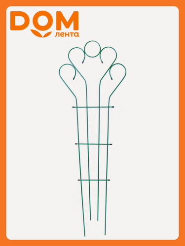 Изображение товара Шпалера Клевер-С, для вьющихся растений, металл, 70x200x2 см, зеленая